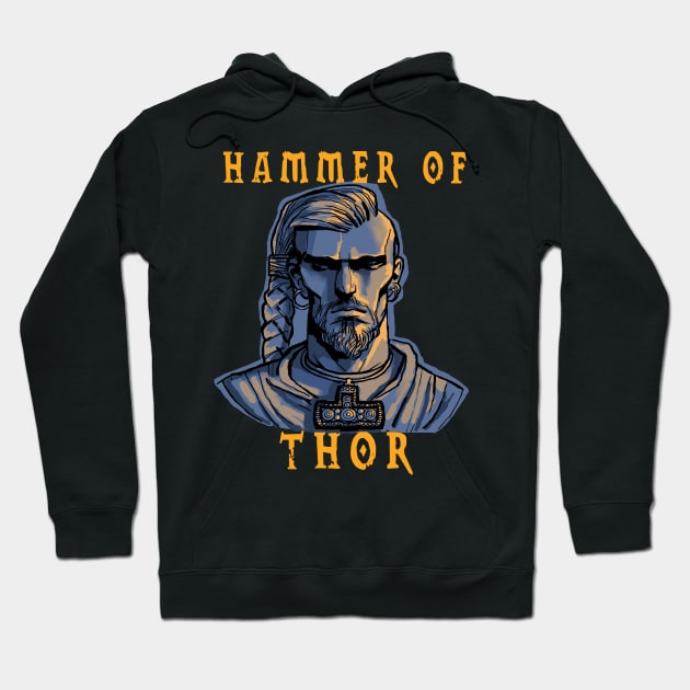 Thor's Hammer. Hoodie by Cohort shirts